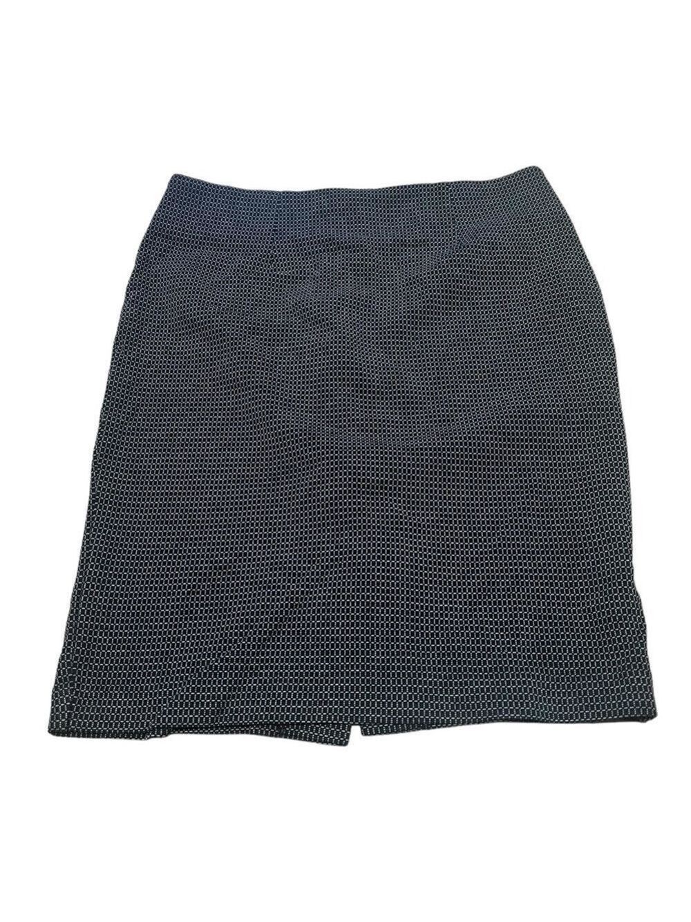 Dalia Collection Black White Geometric Mini Skirt Small